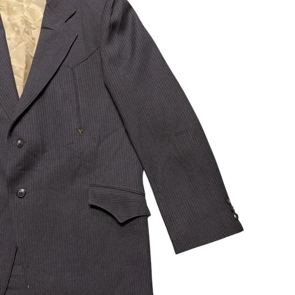 Vintage Tregos Westwear Brown Blazer Men's Size 44‎ Western Sport Coat USA Made - Picture 5 of 14